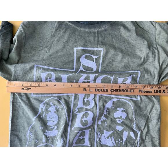 Black Sabbath Cotton Short Sleeve Crew Neck Graphic T-Shirt Green Men's M NWT - Picture 5 of 5